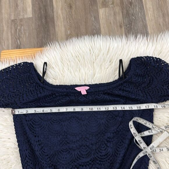 LILLY PULITZER OFF SHOULDER MINI DRESS SIZE SMALL - Picture 11 of 12